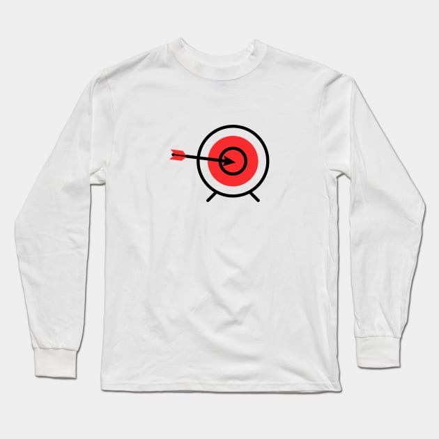 red black target archery design Long Sleeve T-Shirt by Artistic_st